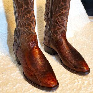 Tony Lama Black Label Bird Leg Boots 9E Not Snake, Gator or Caiman.